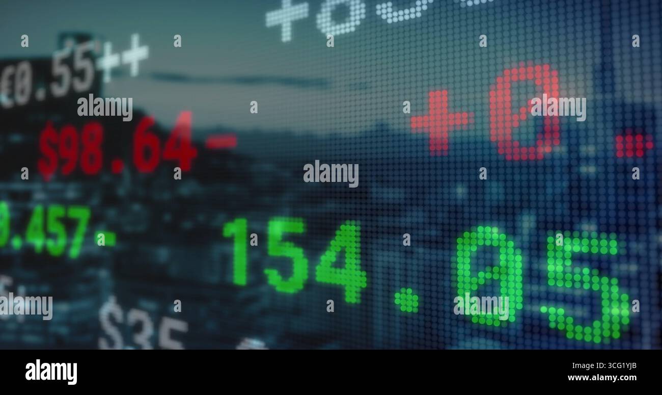 Displaying large green 154 Stock Photo