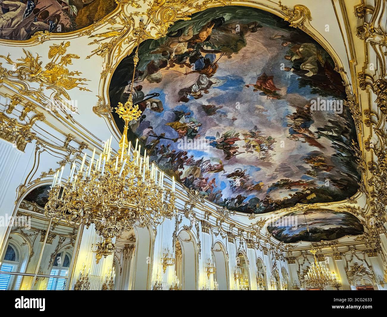 Schonbrunn palace vienna interior hi-res stock photography and