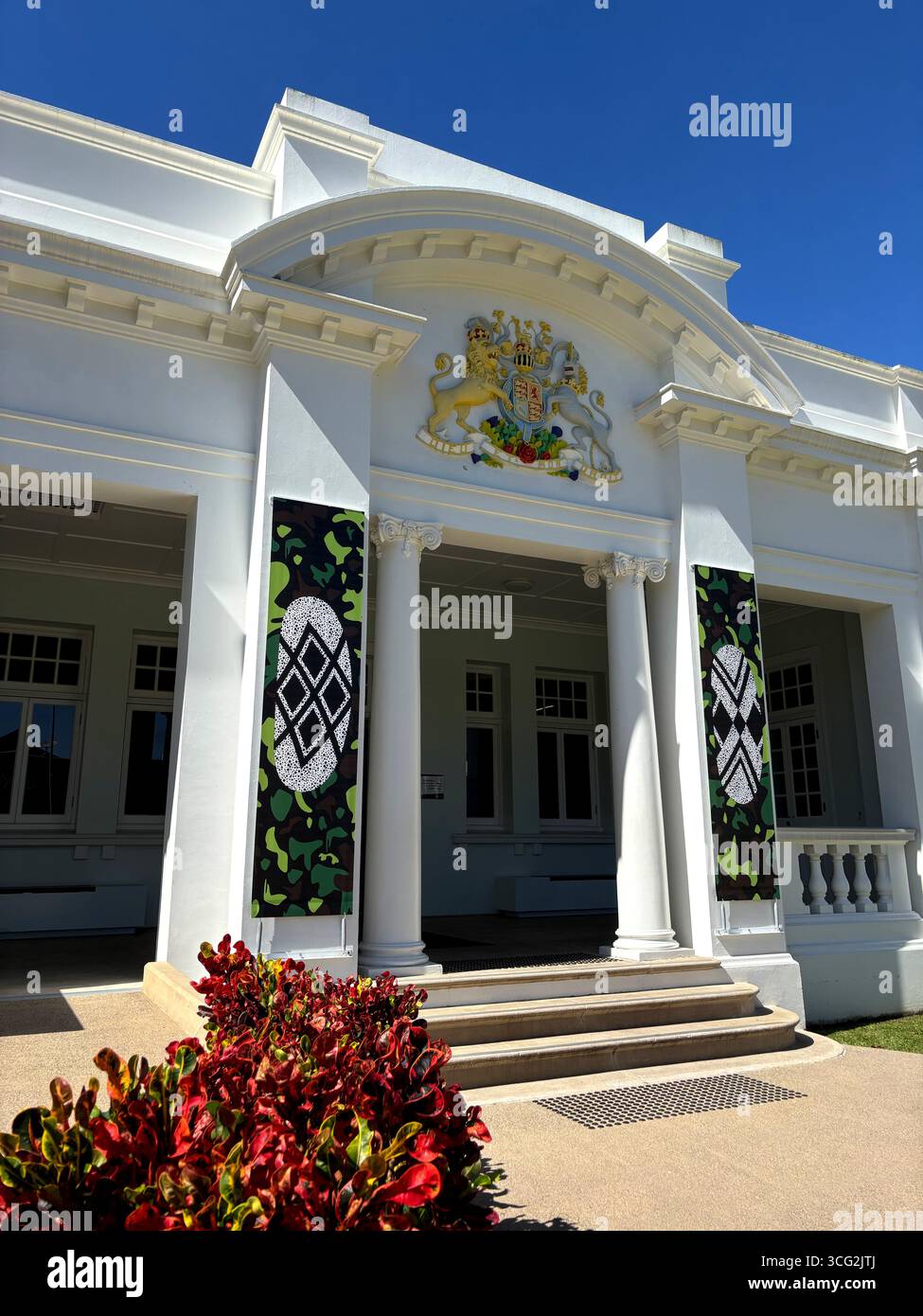Heritage building currently housing the Courthouse Gallery, Cairns, Queensland, Australia. No PR - Smartphone Captured Stock Image