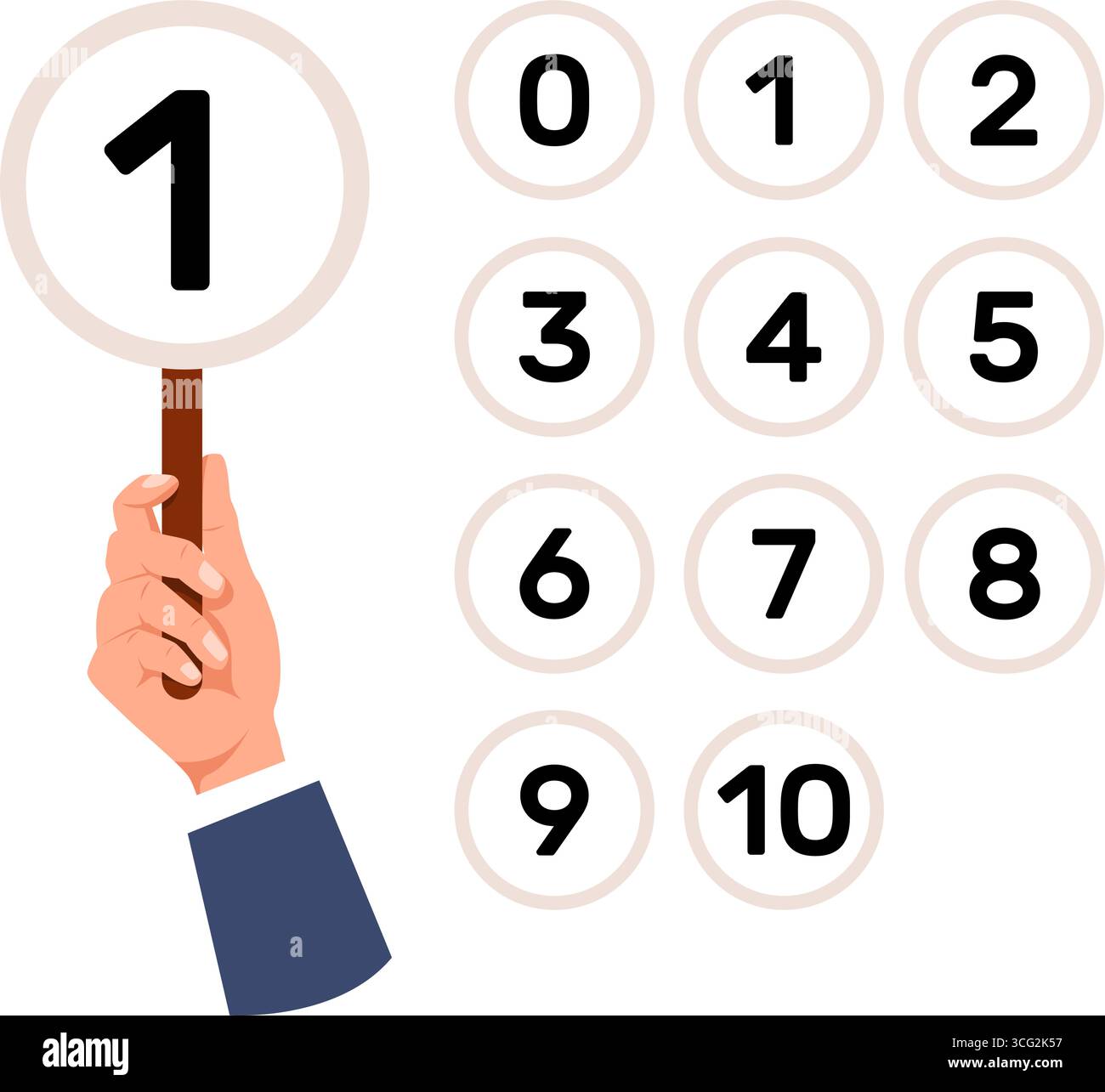 Voting numbers Stock Vector Images - Alamy
