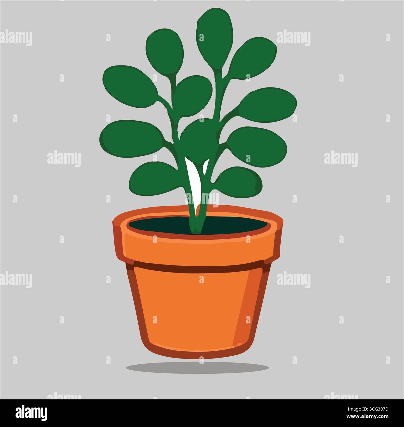 The Green Plant Vector Design Stock Vector