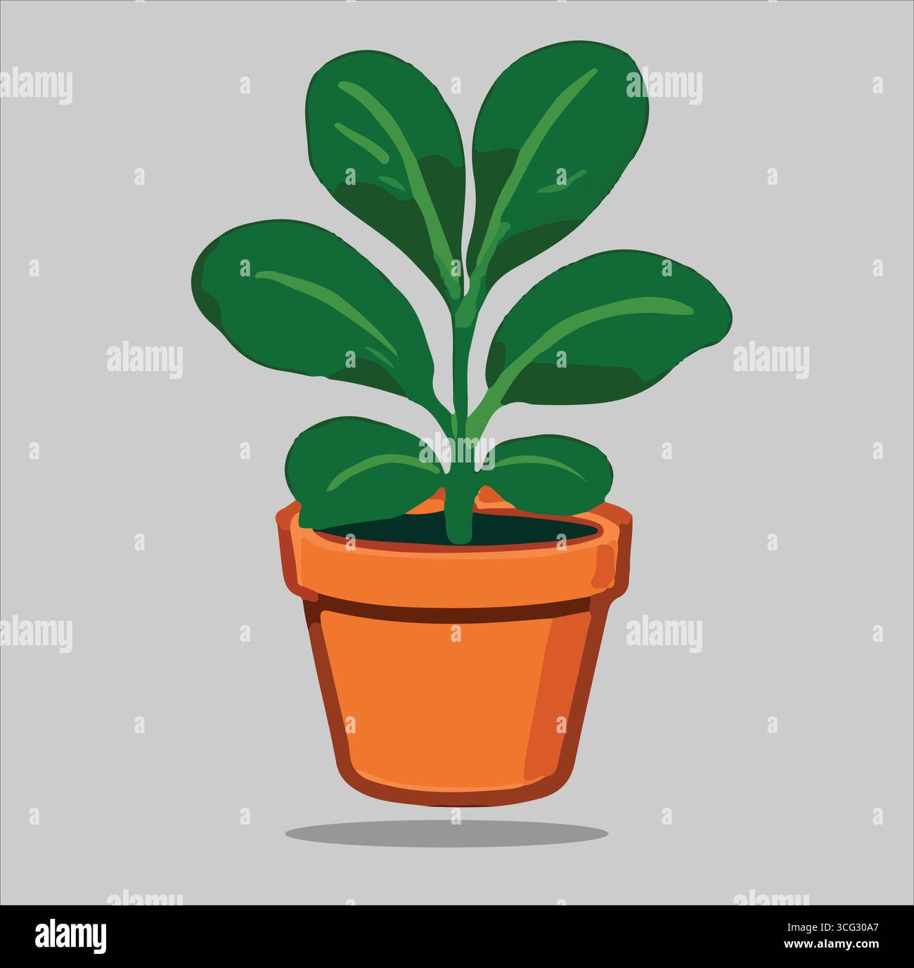 The Green Plant Vector Design Stock Vector