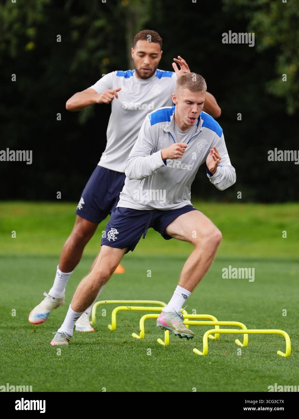 Rangers' Oliver Antman during a training session at Rangers Training ...