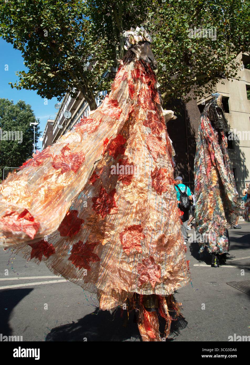Stilt Walkers at Notting Hill Carnival. Stock Photo