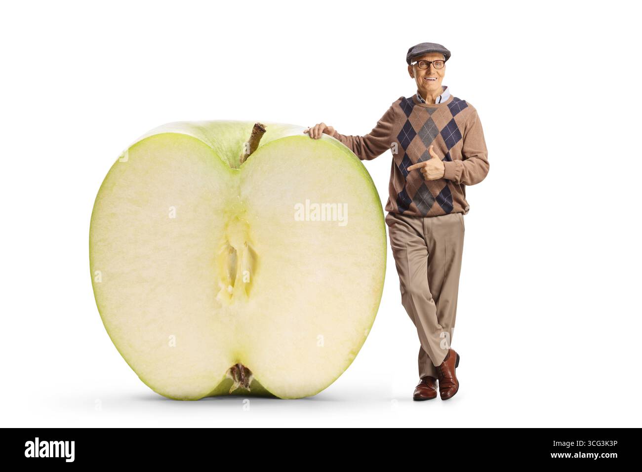 Half apple hi-res stock photography and images - Alamy