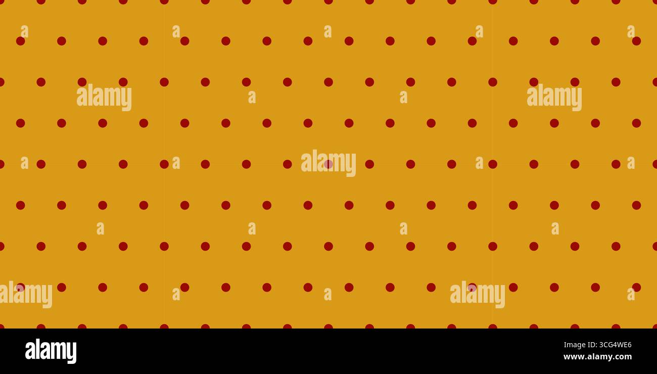 Polkadot Seamless Pattern With Gold Background Stock Vector