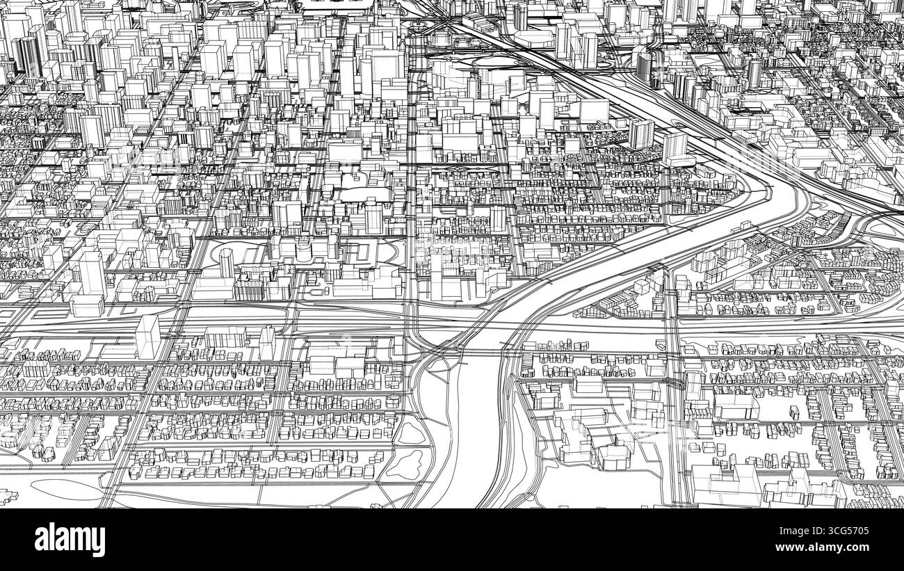 Map drawing planning Black and White Stock Photos & Images - Alamy