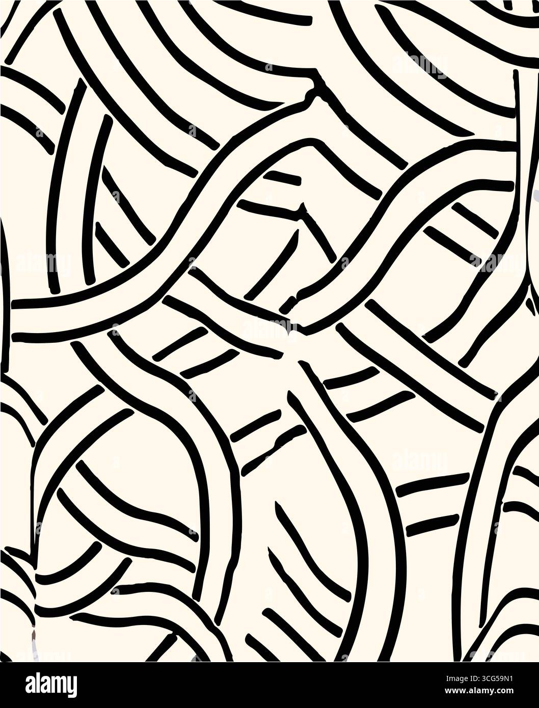 abstract chain vector pattern background, Chains on White Background Vector Seamless Pattern. Monochrome Marine Background. vector seamless pattern Stock Vector