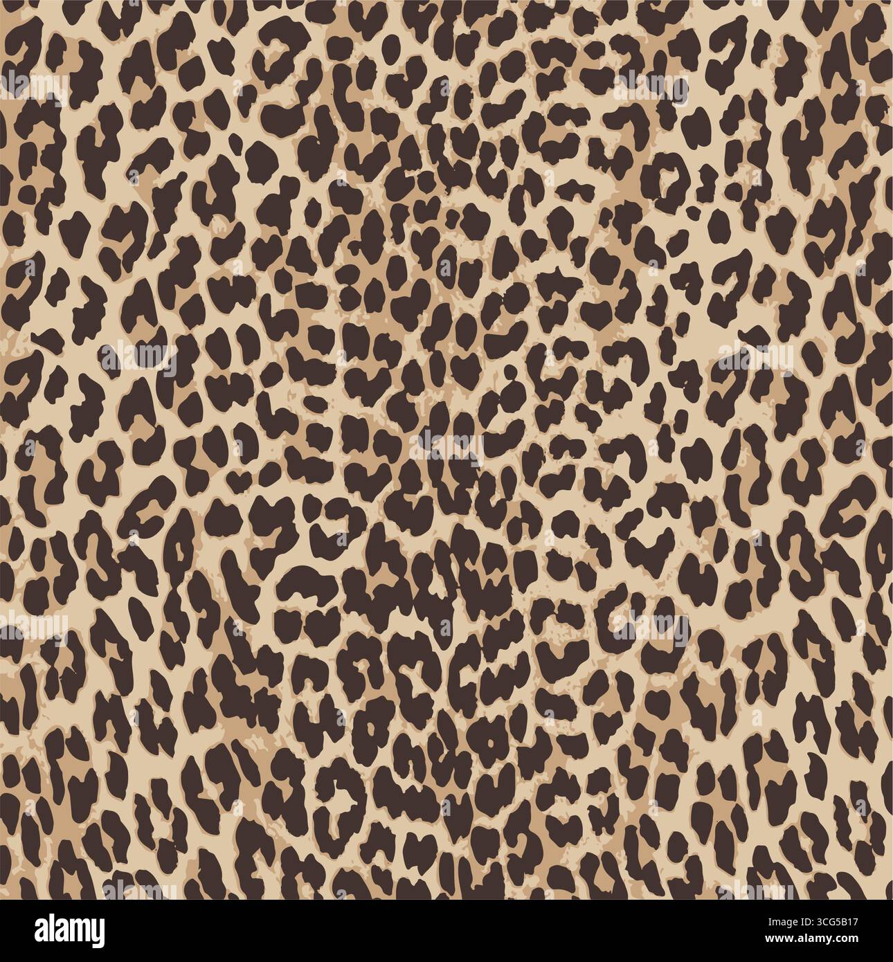 Leopard print. Vector seamless pattern. Animal skin background with ...