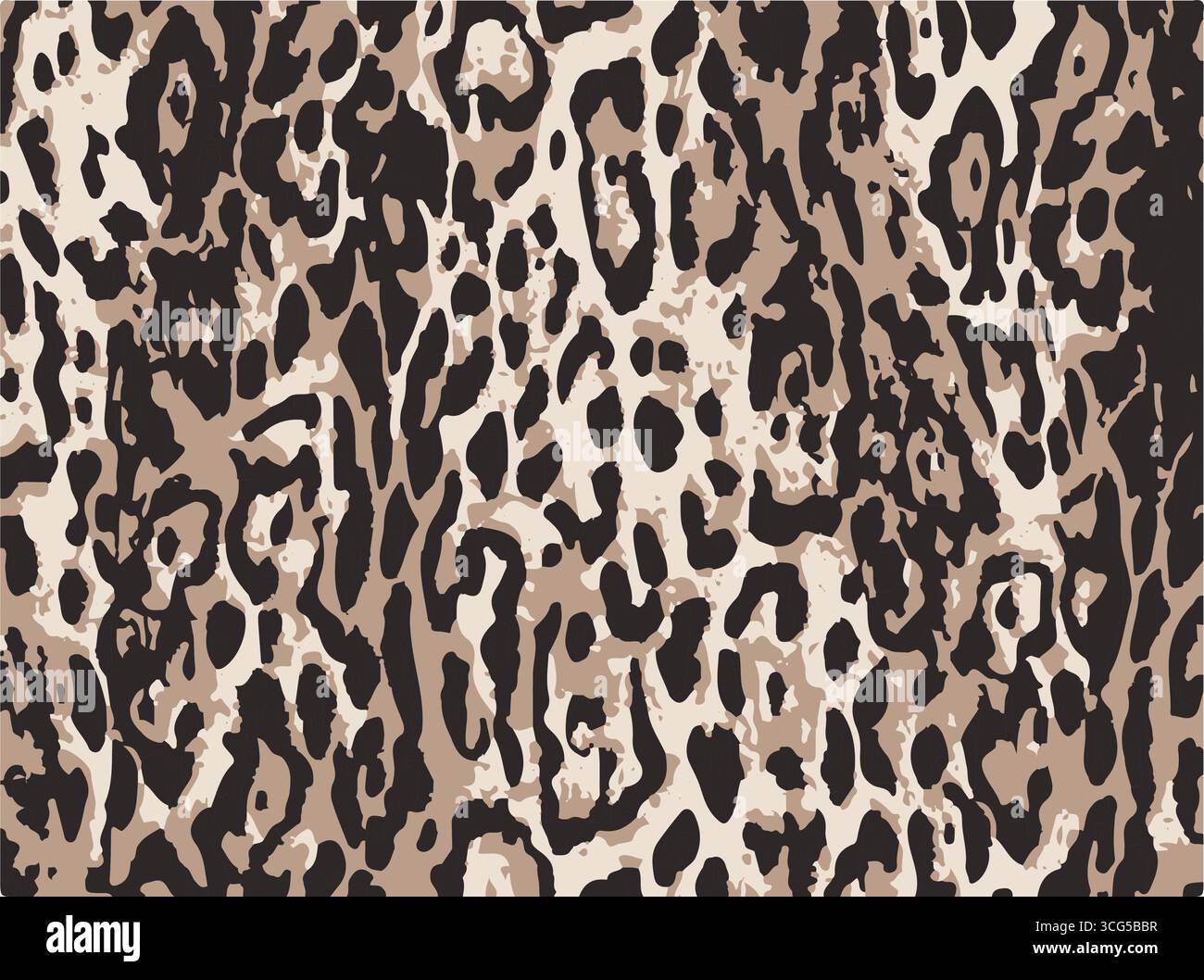 Leopard print. Vector seamless pattern. Animal skin background with ...