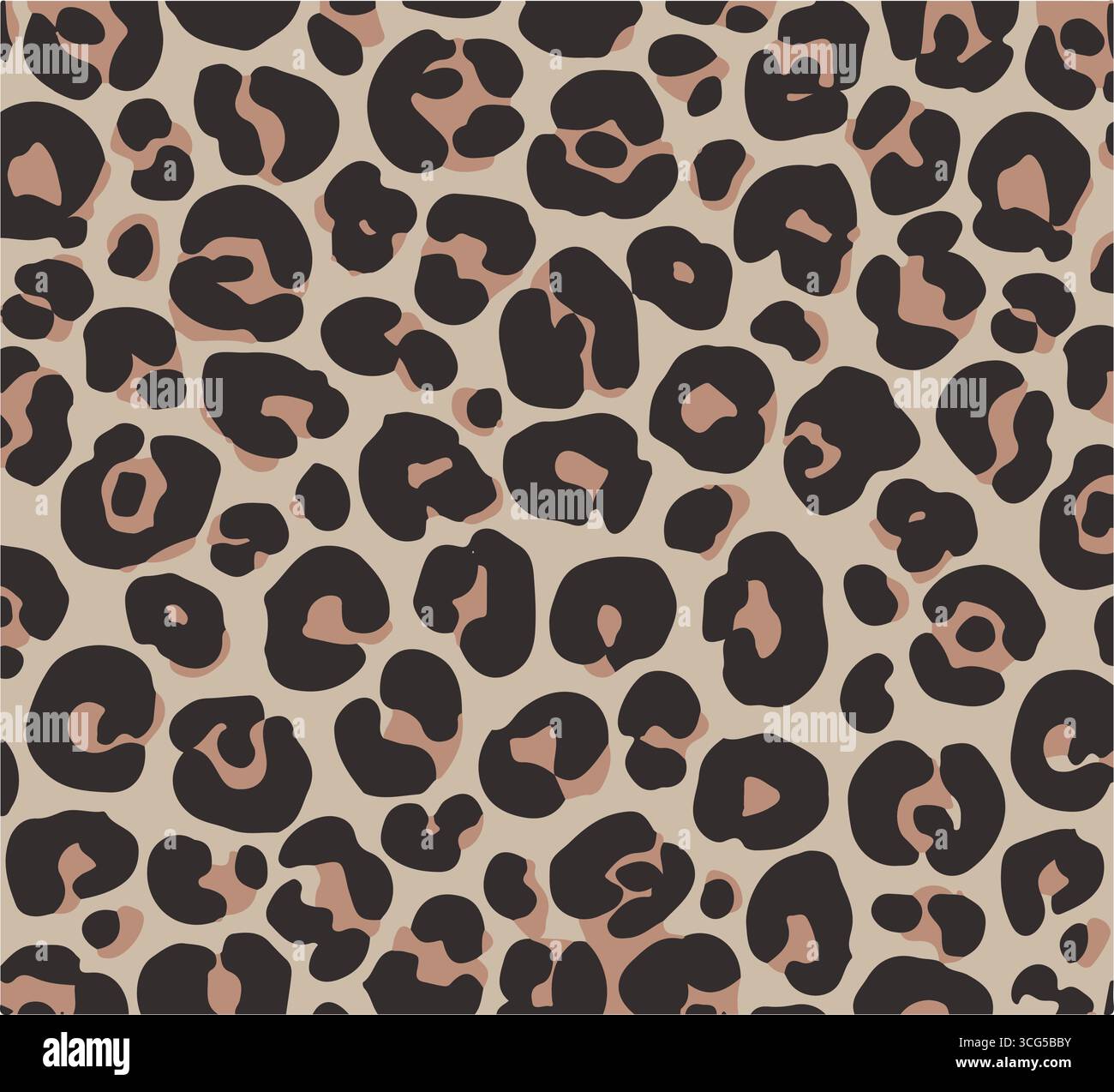 Leopard print. Vector seamless pattern. Animal skin background with ...