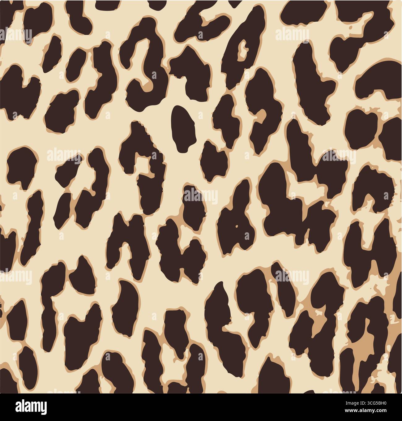 Leopard print. Vector seamless pattern. Animal skin background with ...