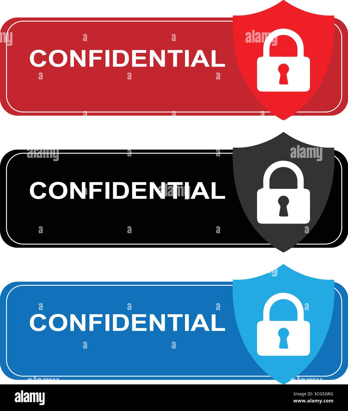 Confidential Labels with Lock Symbol for Privacy Protection Stock ...