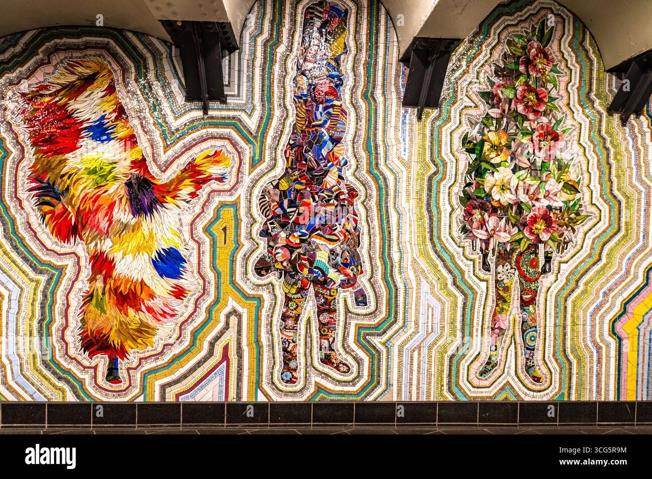 Nick Cave Each One, Every One, Equal All wall mosaic artwork in