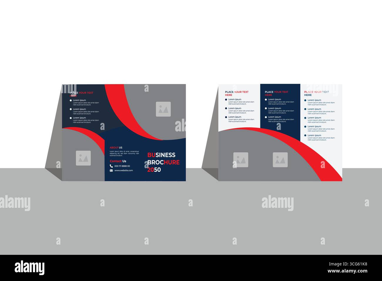 Trifold brochure design for business Stock Vector