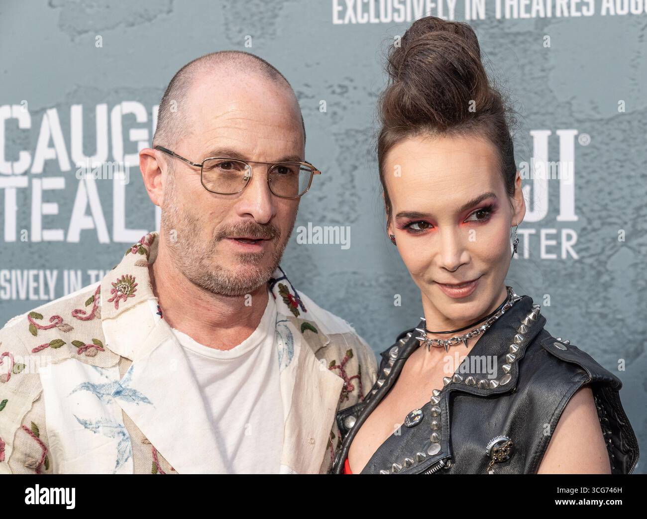 Darren Aronofsky and Alice Lloyd George attend premiere of Columbia ...