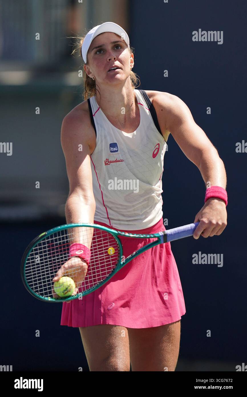 Beatriz Haddad Maia of the Brazil during the first round of the U.S