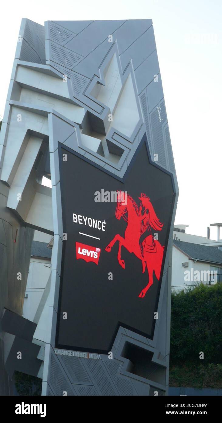 Los Angeles, California, USA 26th August 2025 Beyonce Levis Billboard ...