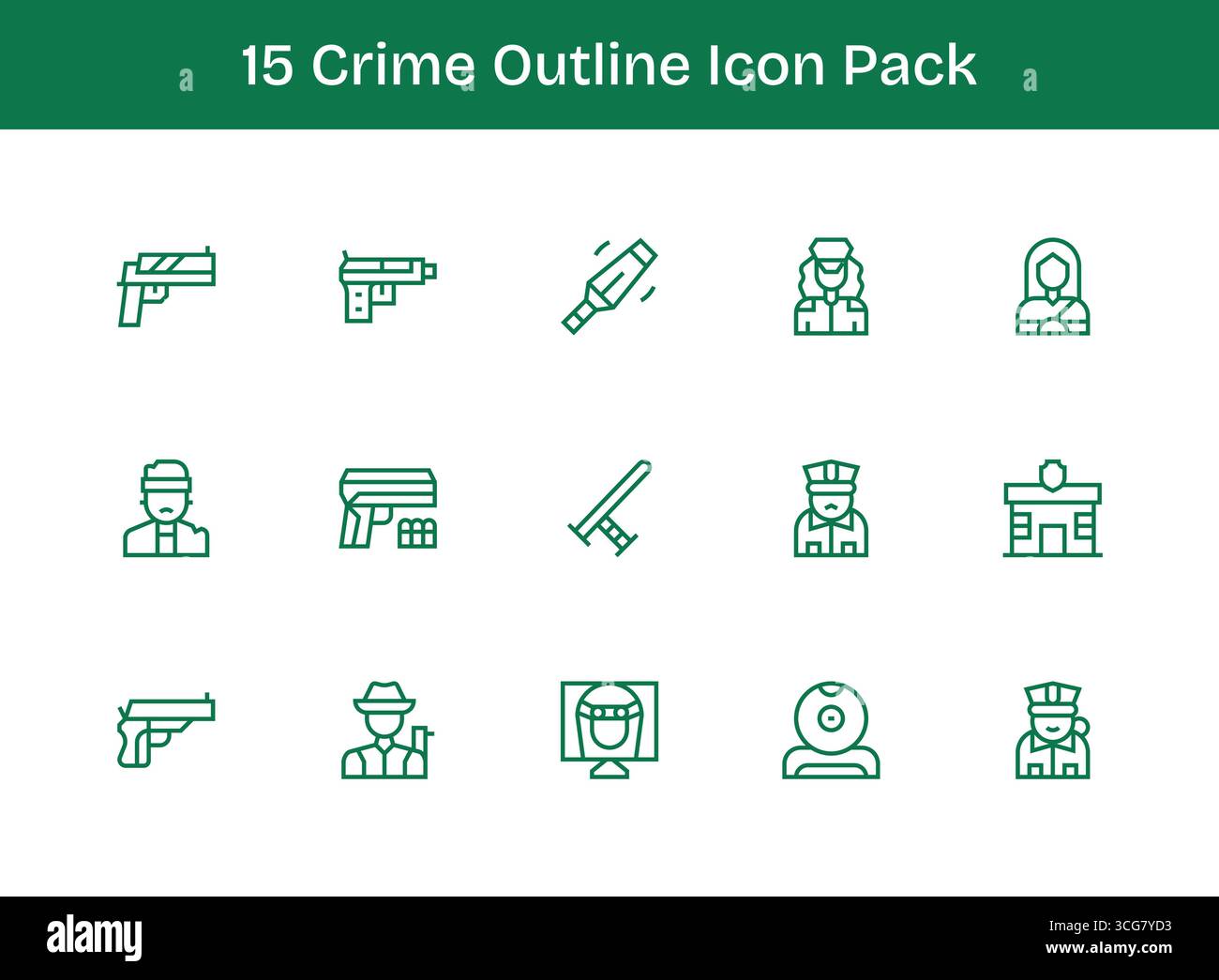 Curated pack of 15 vector icons in Outline design, centered around ...