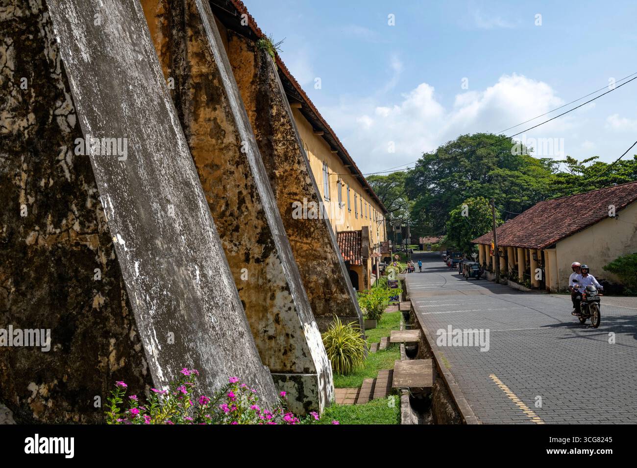Sri Lanka, Southern Province, Sud, Süd, South, ville, Staadt, city, town, Galle, UNESCO, vielle ville, Altstadt, oldtown, porte, Ture, door, porte hol Stock Photo