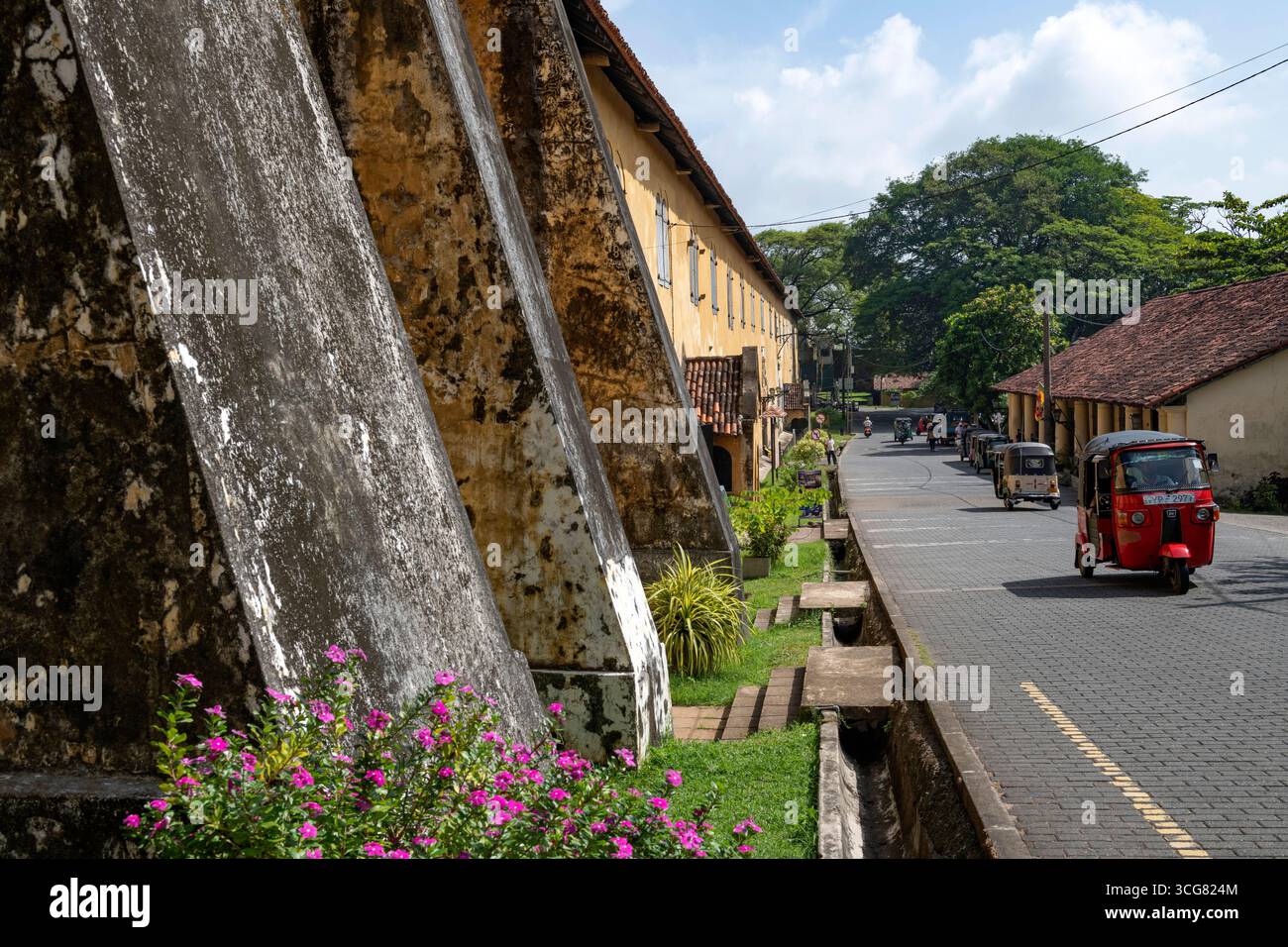 Sri Lanka, Southern Province, Sud, Süd, South, ville, Staadt, city, town, Galle, UNESCO, vielle ville, Altstadt, oldtown, porte, Ture, door, porte hol Stock Photo