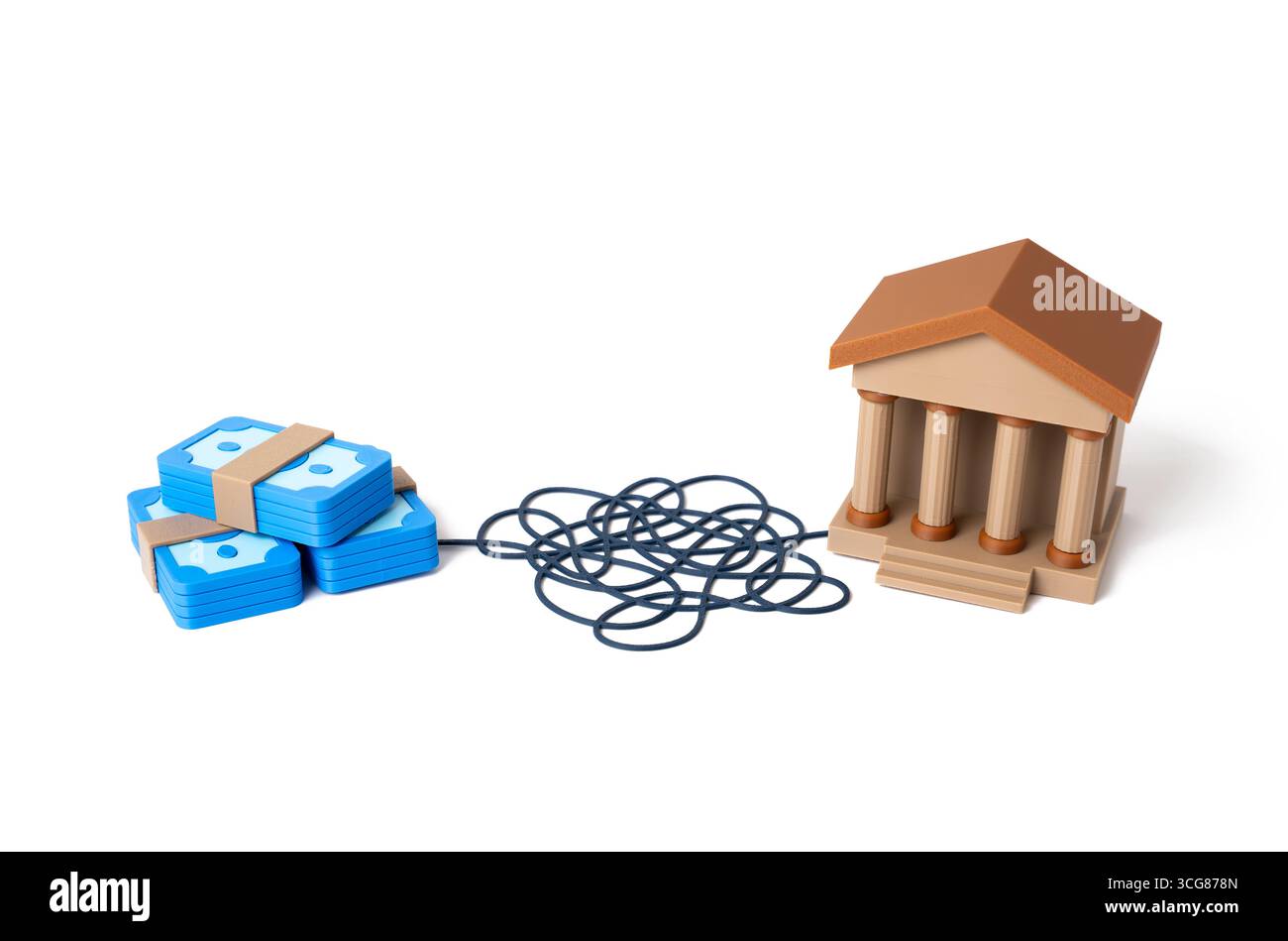 Transaction tracking and money laundering. Financial crime, suspicious payments, anti fraud monitoring, illicit finance Stock Photo