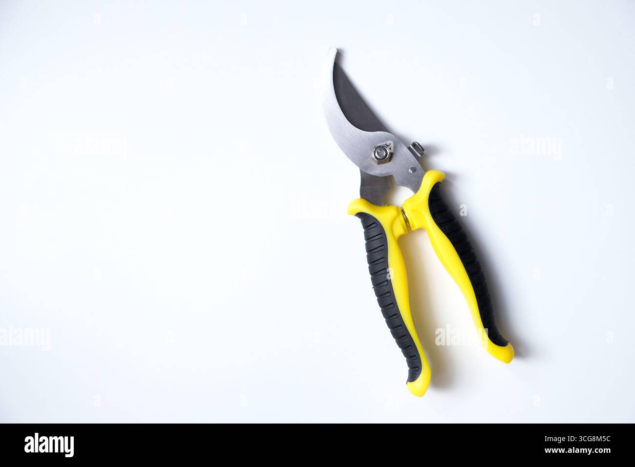 Pruning shears, gardening tool equipment, isolated on white background Stock Photo