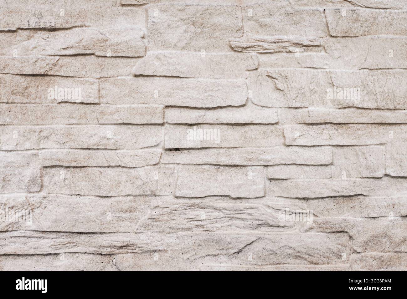 Artificial stone texture background, pattern of decorative slate stone wall surface Stock Photo