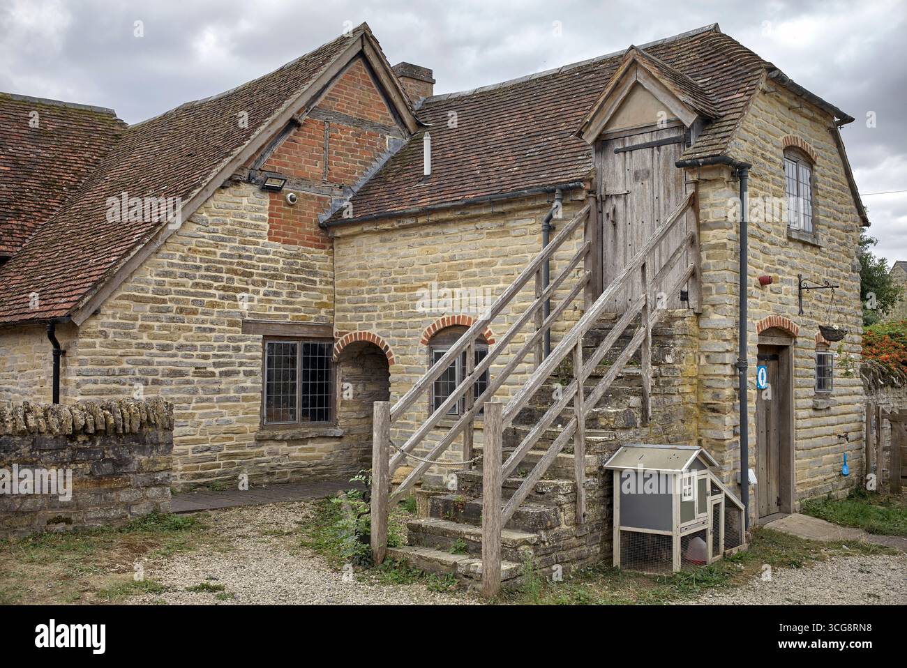 Mary Arden's Farm, buildings, Wilmcote, Stratford upon Avon, Warwickshire, England, UK Stock Photo