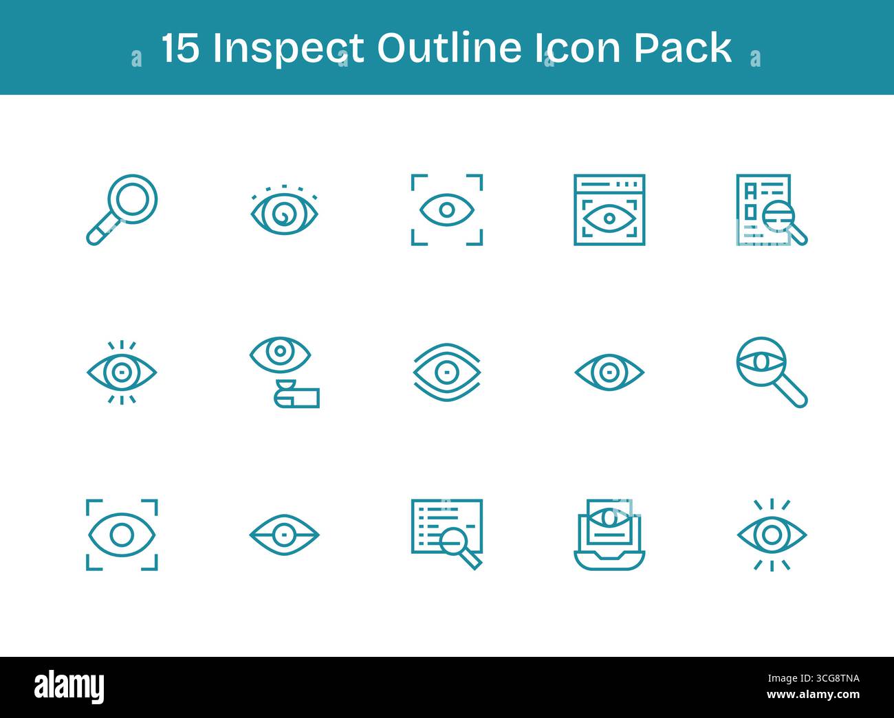 Professionally designed 15 icons in Outline style, capturing the ...
