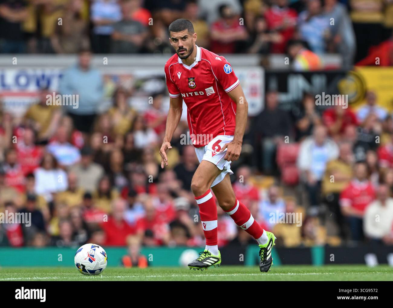 Wrexham's Conor Coady during the Sky Bet Championship match at SToK Cae ...