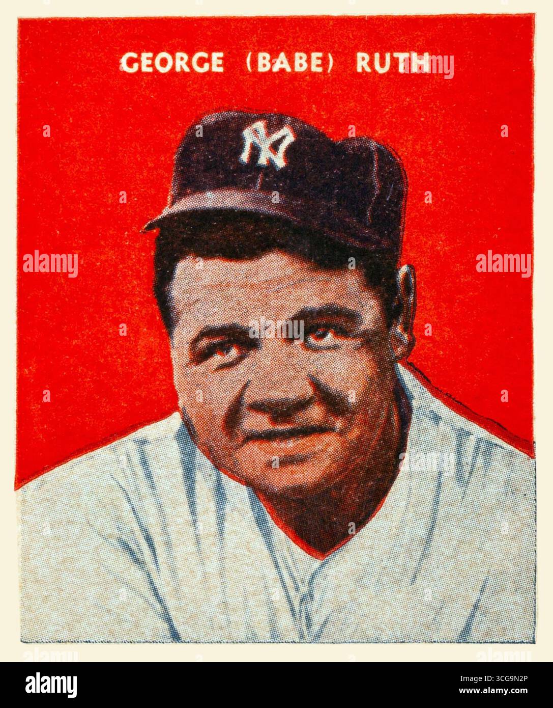Babe Ruth baseball card 1932, US Caramel Stock Photo - Alamy