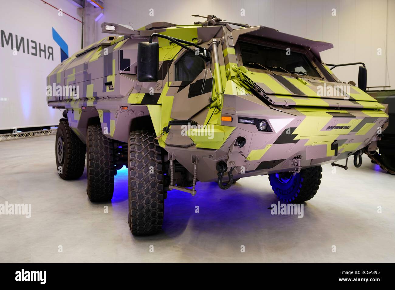 An armoured personnel carrier Fuchs 6x6 of German arms manufacturer ...