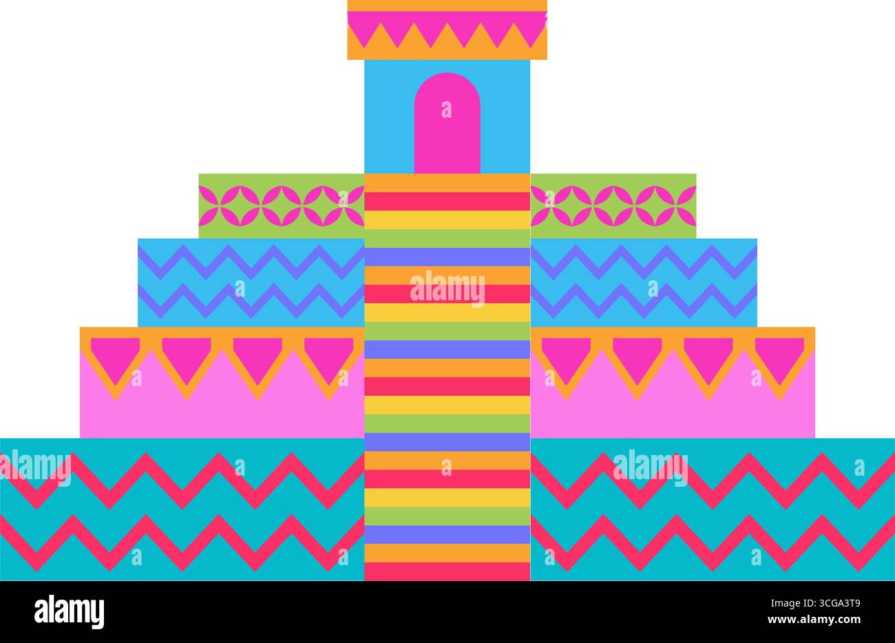Mexican pyramid isolated vector design Stock Vector Image & Art - Alamy