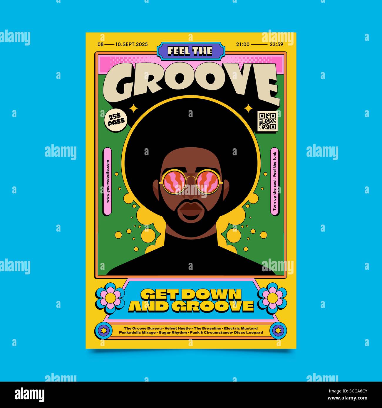 Funk music poster hi-res stock photography and images - Alamy