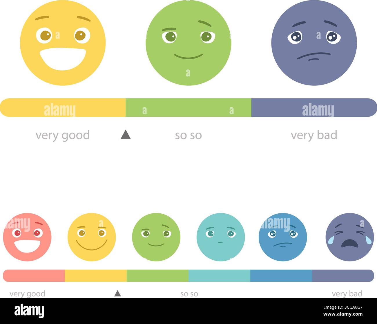 Measuring ruler of emotions psychotherapy tool original artwork Stock ...