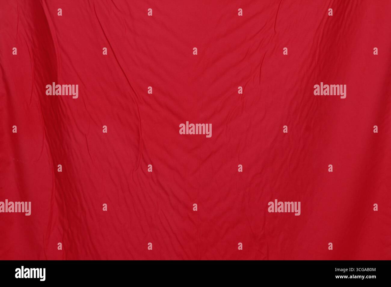 Close up of red fabric texture. Stock Photo