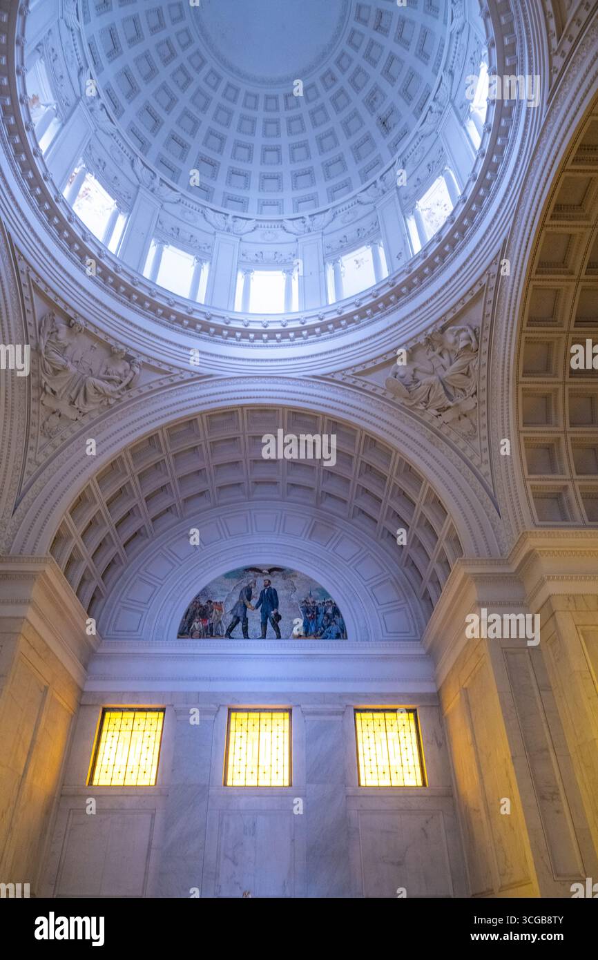 inside Grant's Tomb in NYC, upper Manhattan Stock Photo