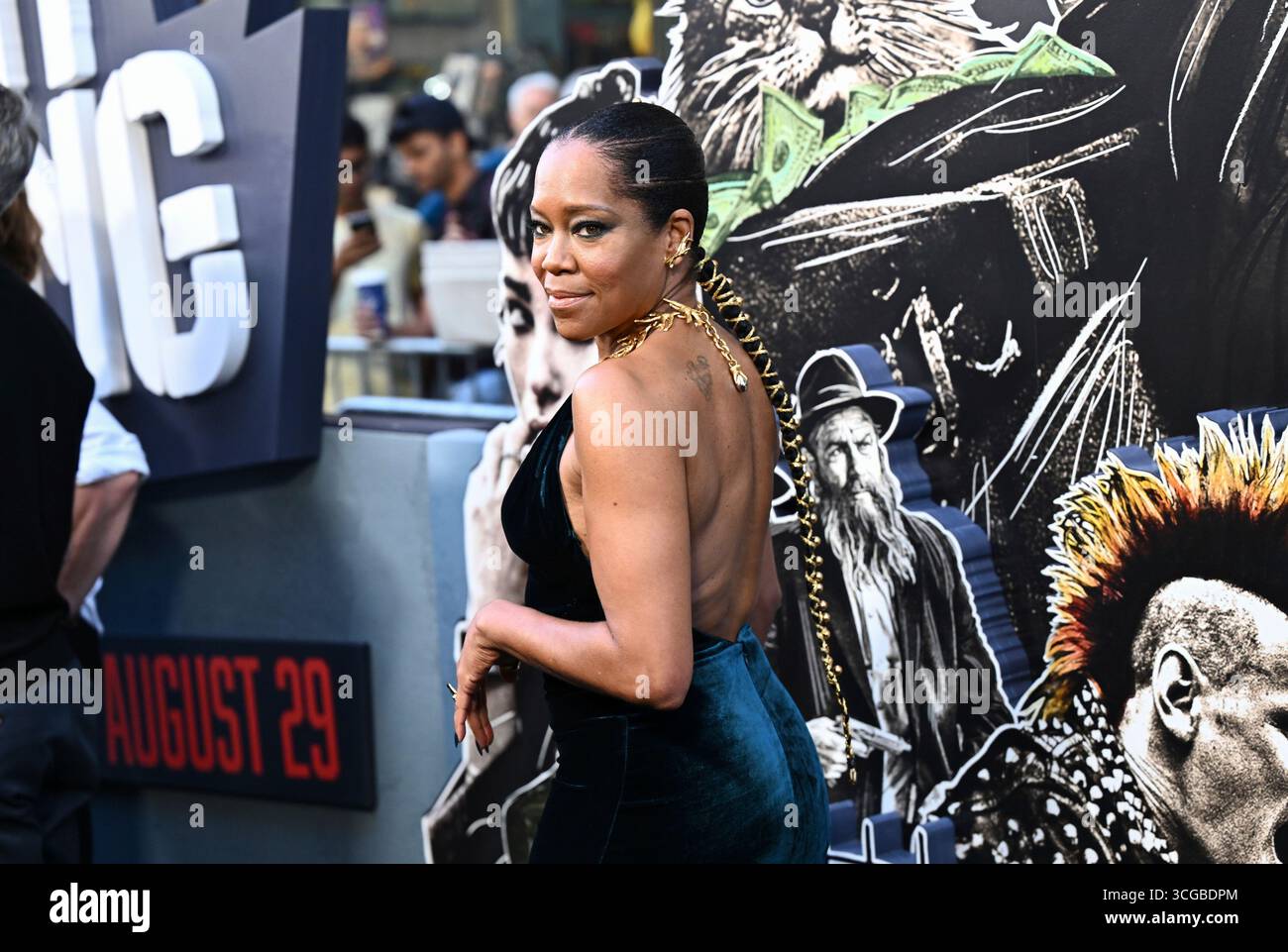 Regina King attends the premiere of &amp;quot;Caught Stealing&amp;quot; at Regal Union ...