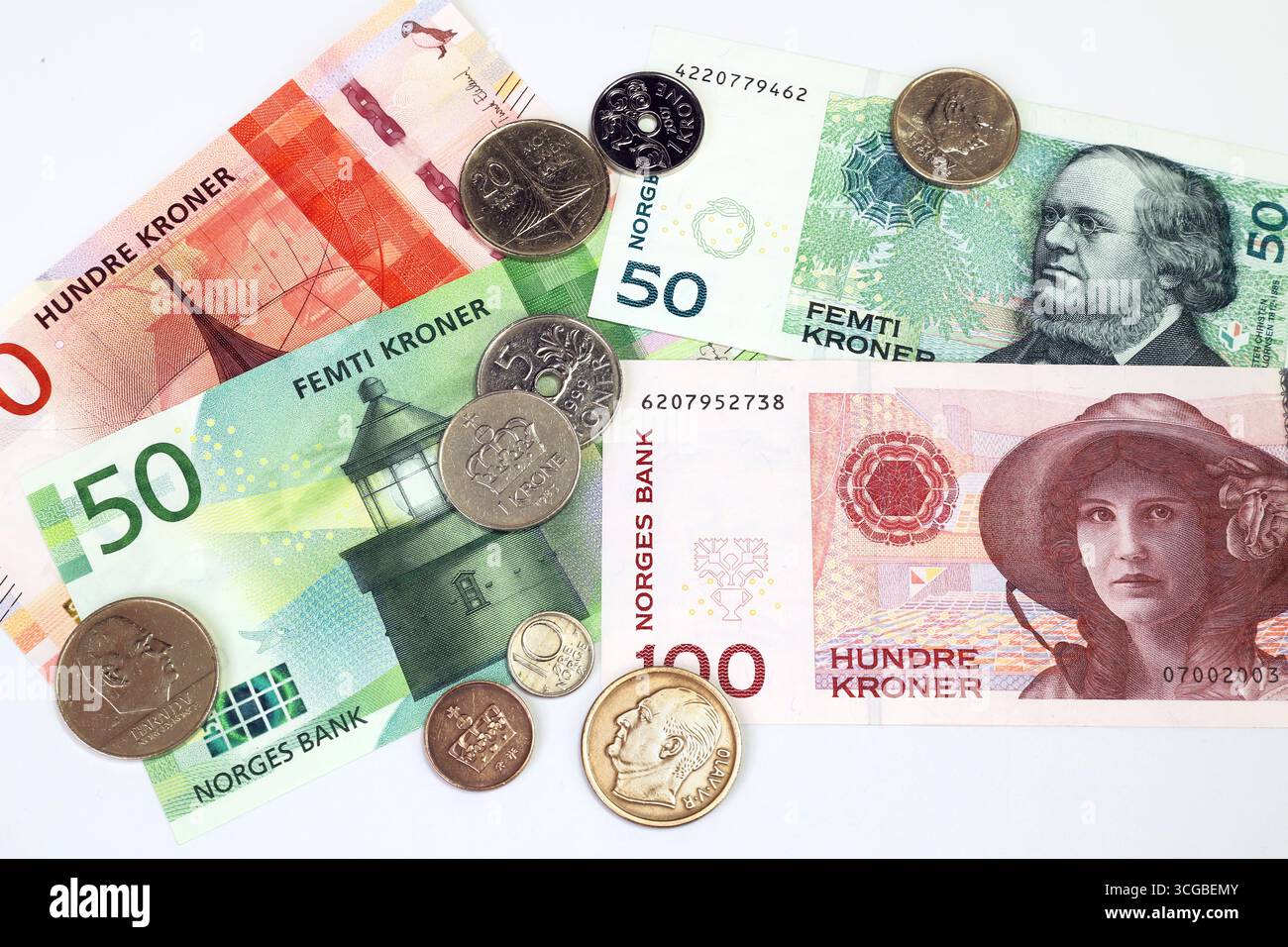 Currency of Norway. Business background. Oslo. NOK. Norwegian krone Stock  Photo - Alamy