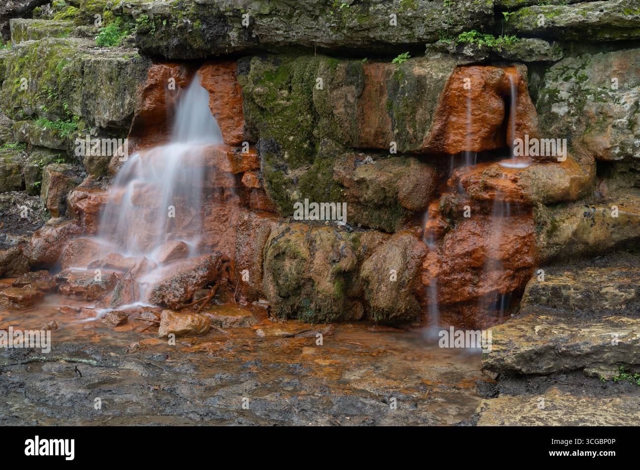 Yellow Spring, famous natural spring the town of Yellow Springs, Ohio ...
