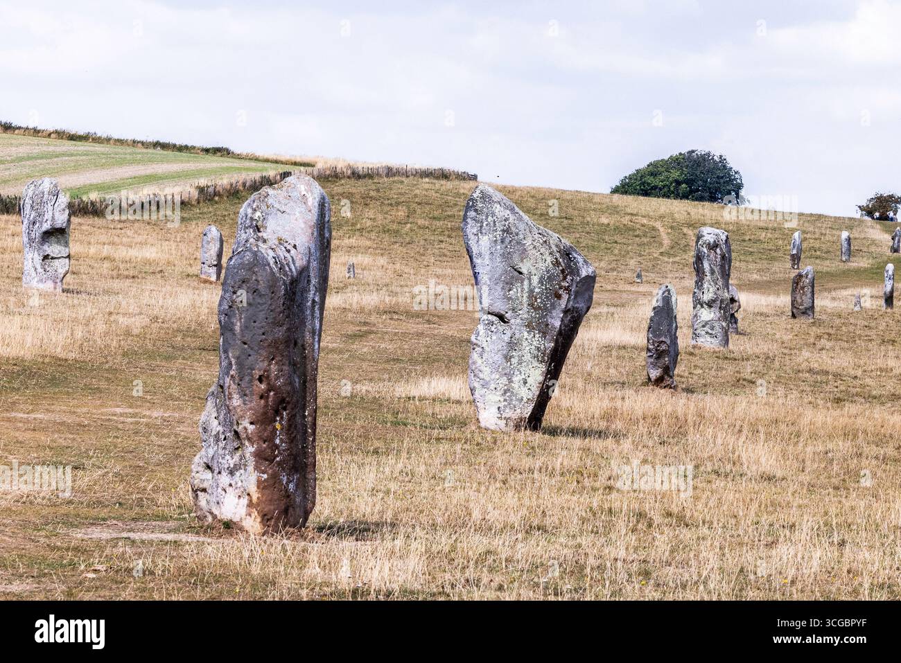 Avebury stone circle Stock Photo