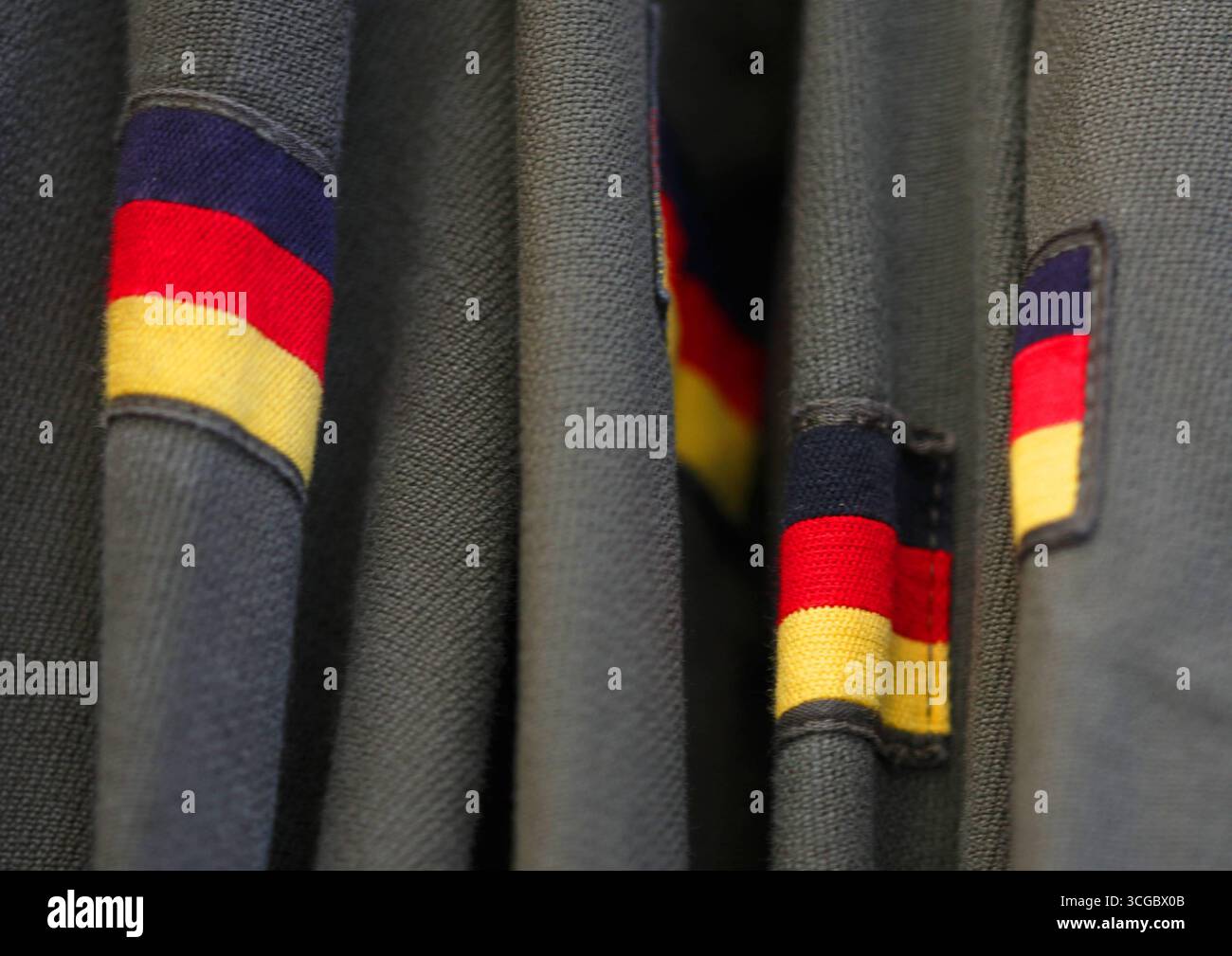 Bundeswehr GER, 20250820, Logo der Bundeswehr auf Militäruniformen ...