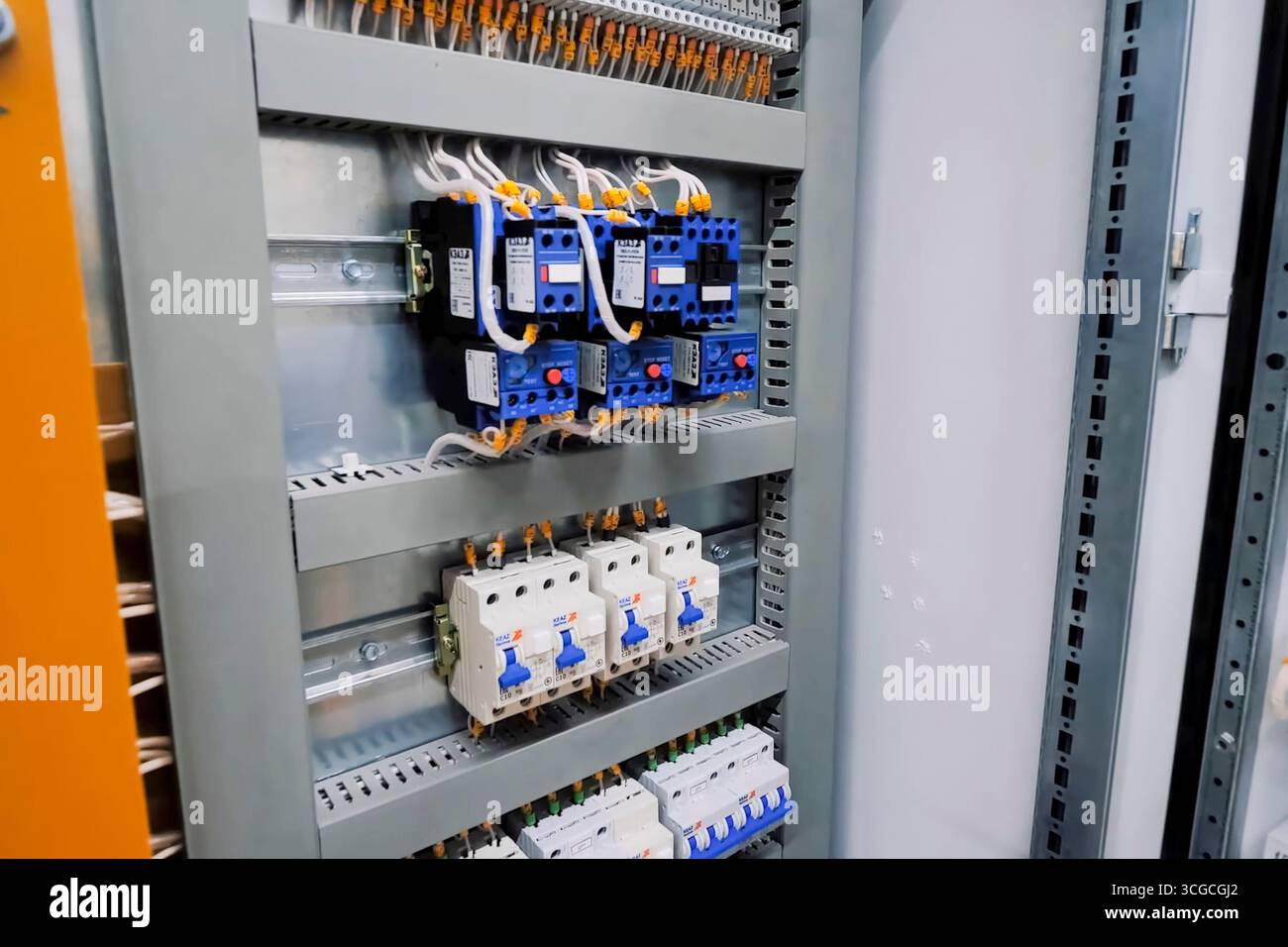 Electrical panel with fuses and equipment switches, industrial ...