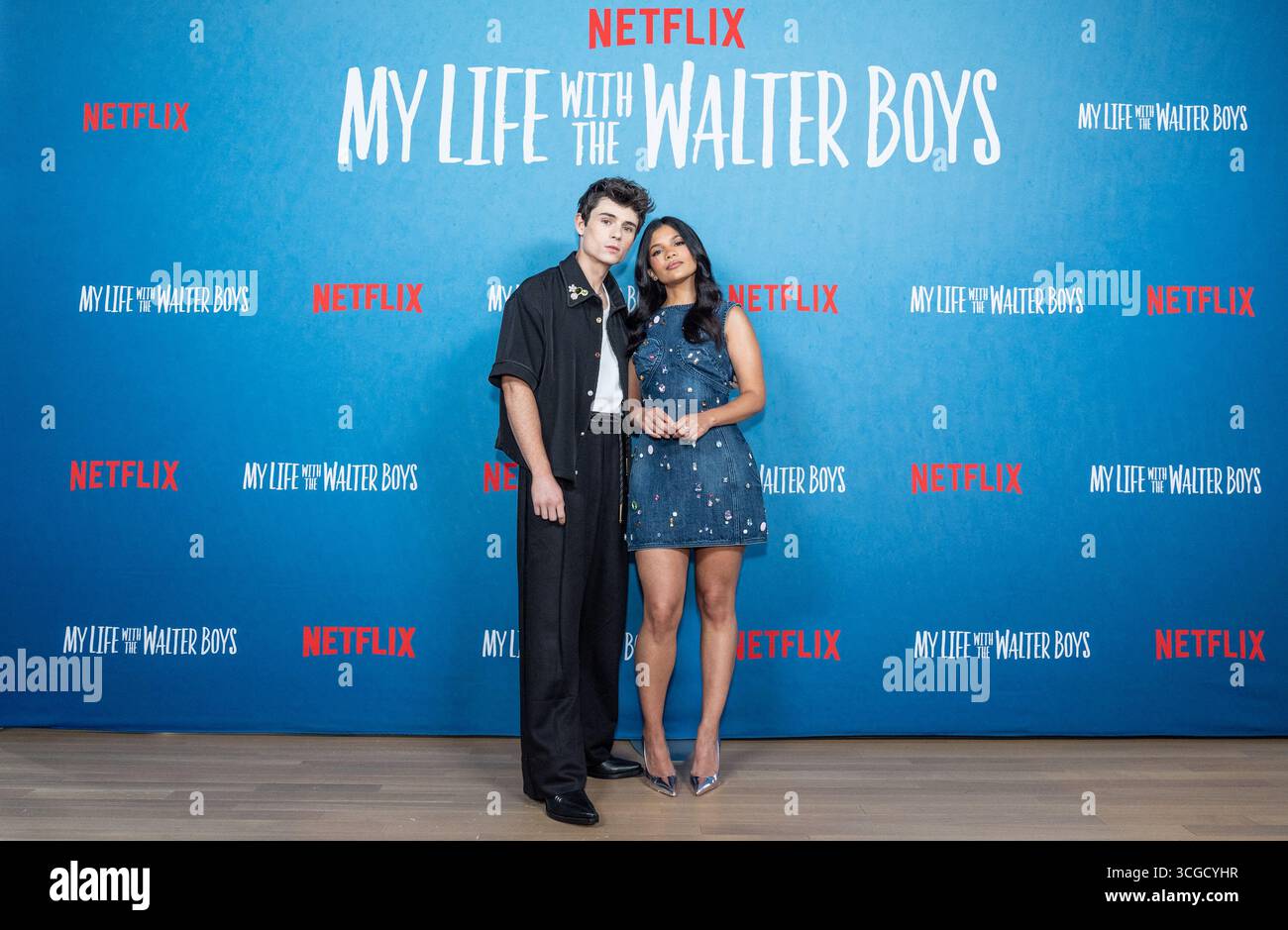 Ashby Gentry and Nikki Rodriguez attend Netflix 'My Life with the(02)