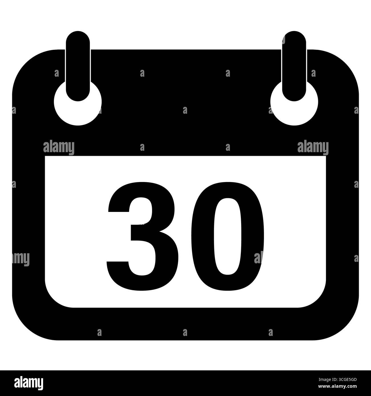 One months icon on white background. 30 days sign. Calendar day 30 ...