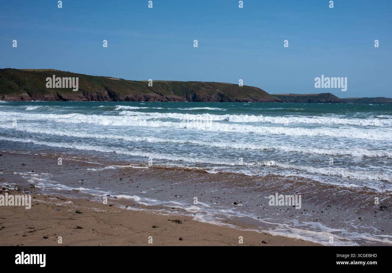 Tidal Waves On The Beach Freshwater East In Pembrokeshire West Wales UK tidal-waves-on-the-beach-freshwater-east-in-pembrokeshire-west-wales-uk