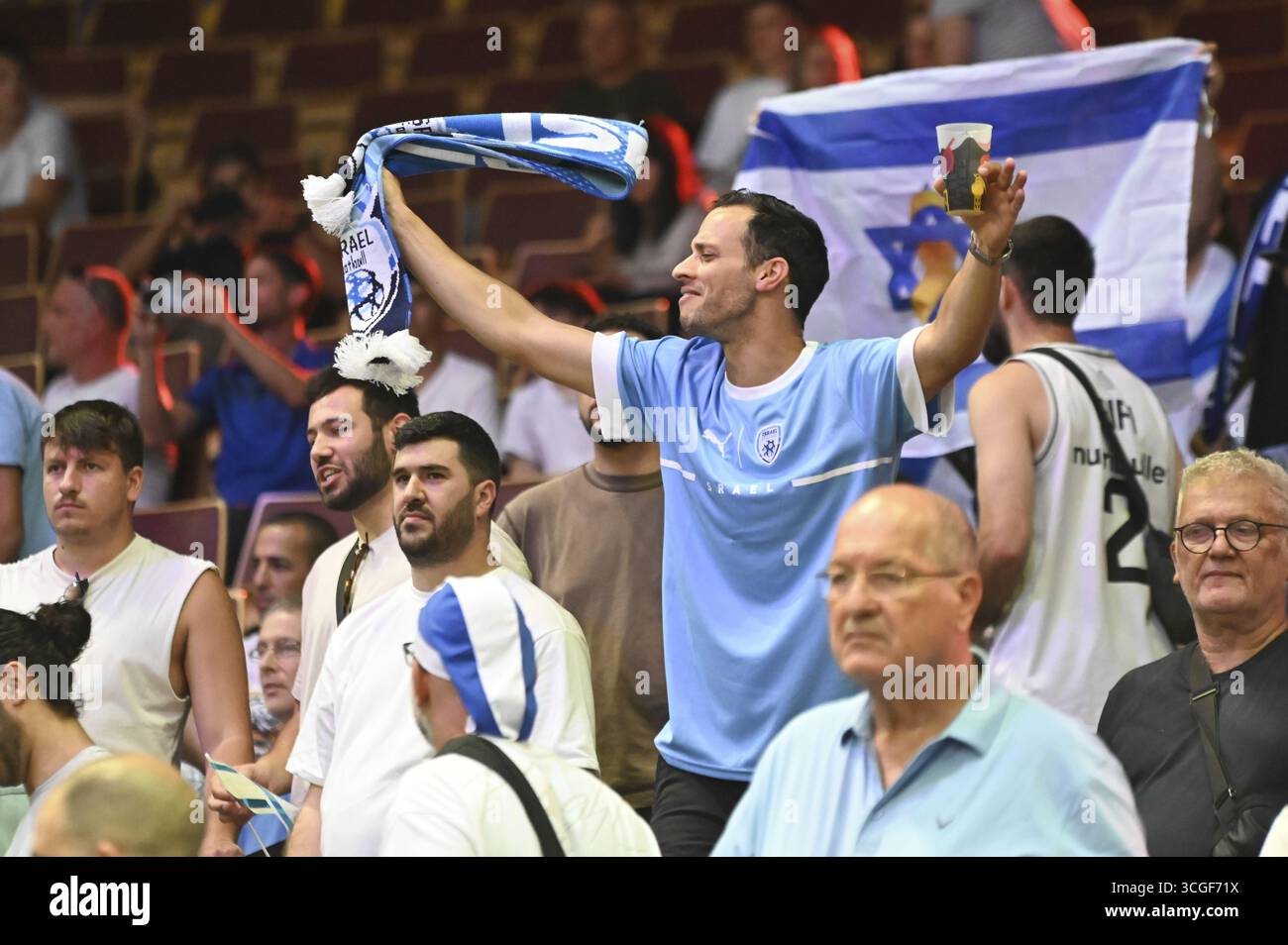 Israel fans during match of the FIBA EuroBasket 2025 between Israel vs ...