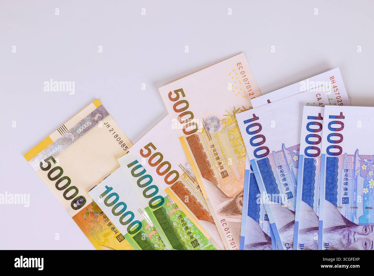 South korea money won hi-res stock photography and images - Alamy