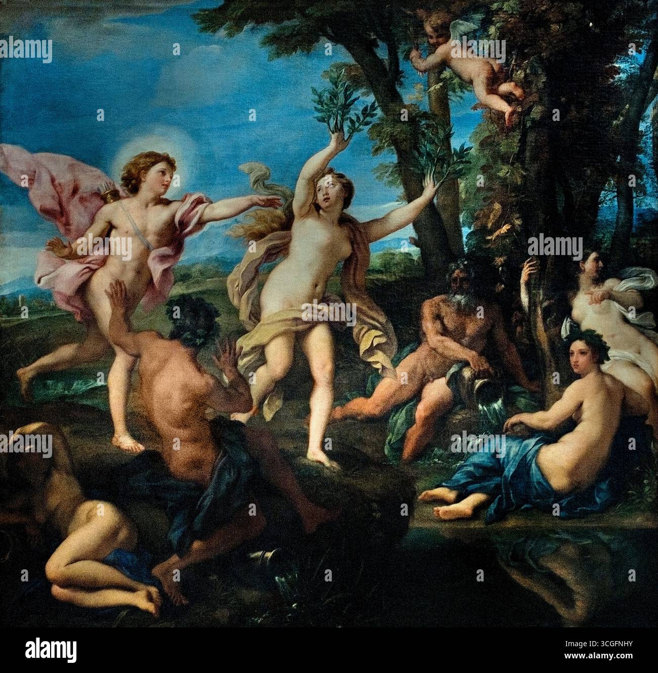 Apollo Chasing Daphne 1681 by Carlo Maratta (1625–1713) Italy Italian ...